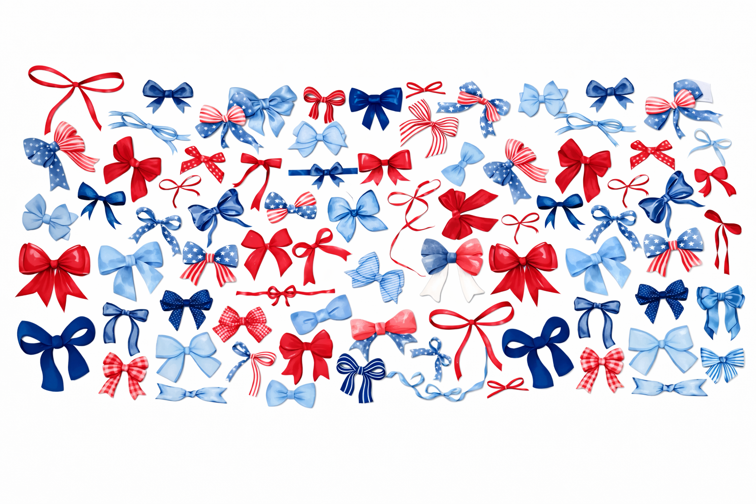 Red & Blue Bows #AMA005