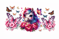 Pony & Butterflies #FAR007