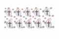 Pastel Flowers & Cross #FTH104