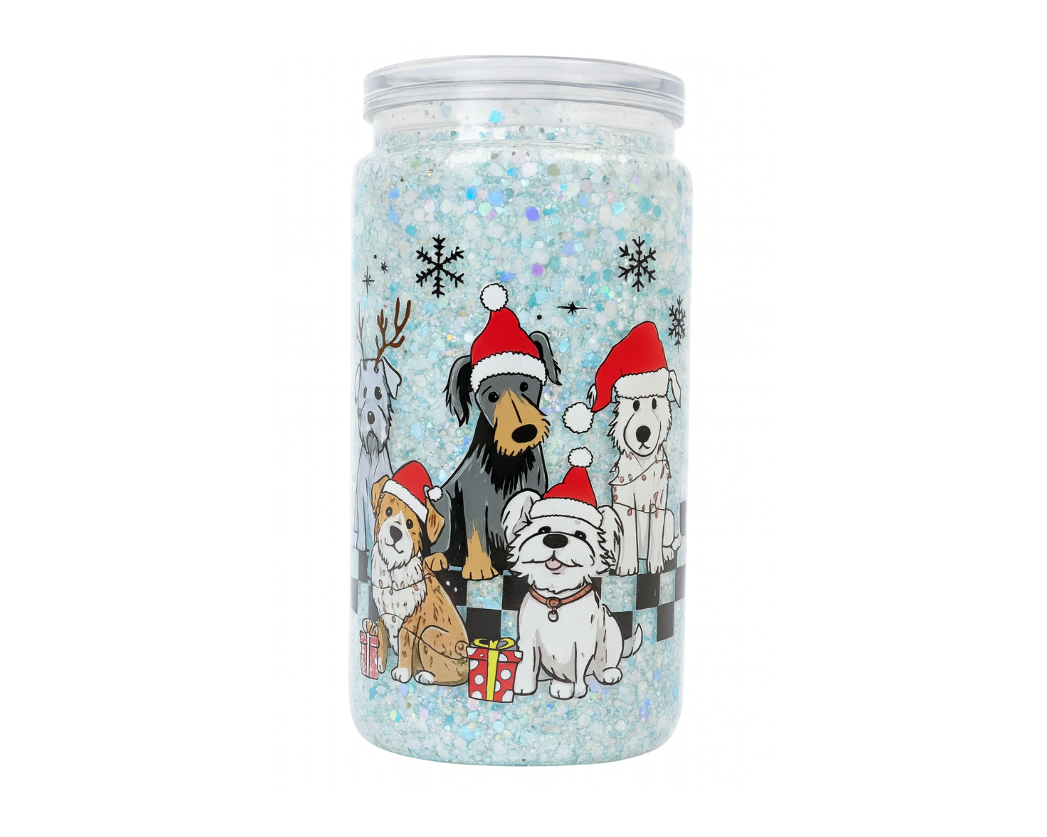 Ready To Ship (Holiday)-16 oz Christmas Dog Cup