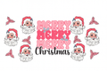 Pink Merry Merry Merry Christmas #CHR074