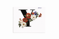 “Y” Black Floral Alphabet #AI051