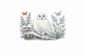 Whimsy White Owl #NAT056