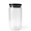 16oz Acrylic Customizable Snow Globe Cup with Black Top