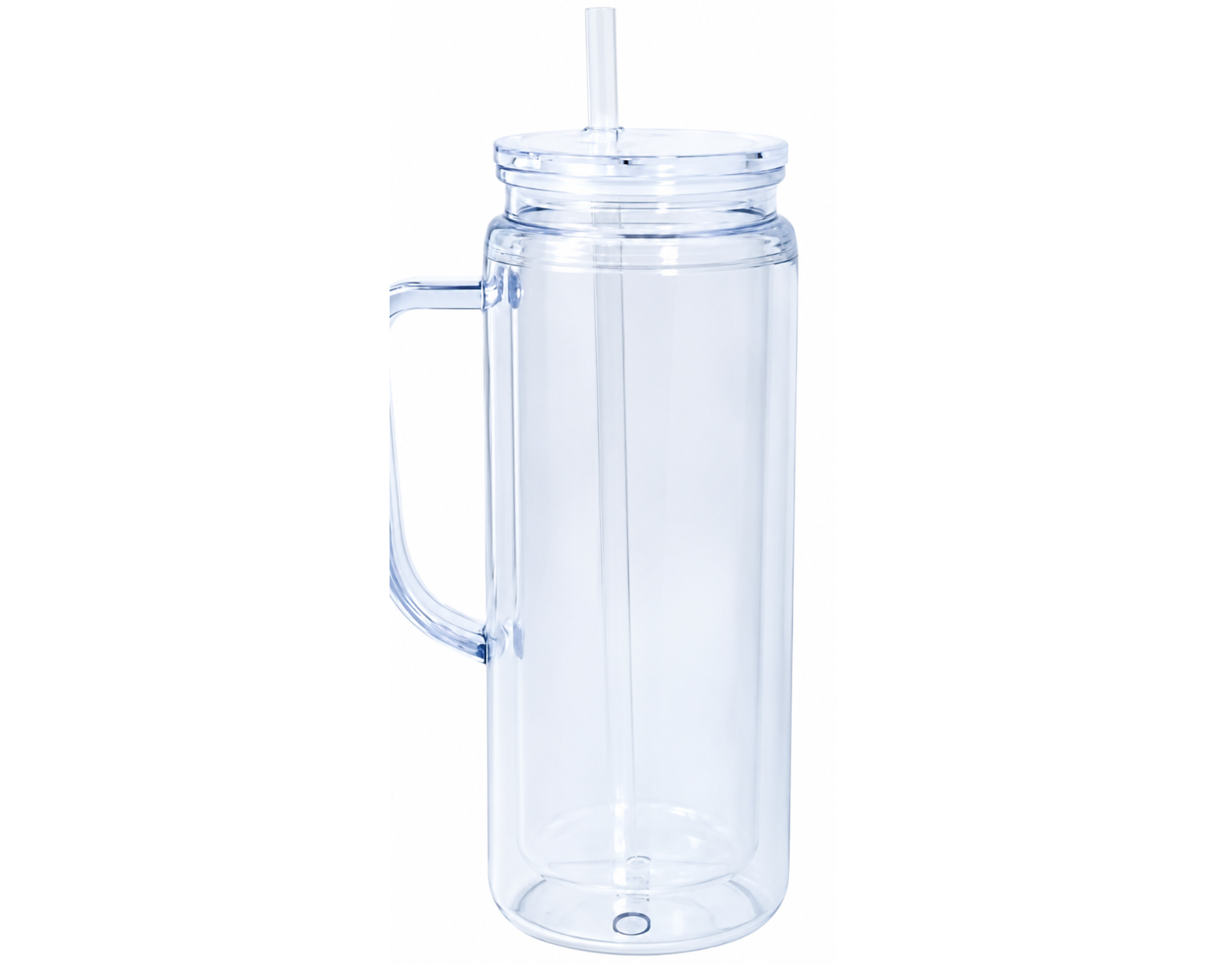 20 oz Customizable Snow Globe Tumbler Cup - Handle