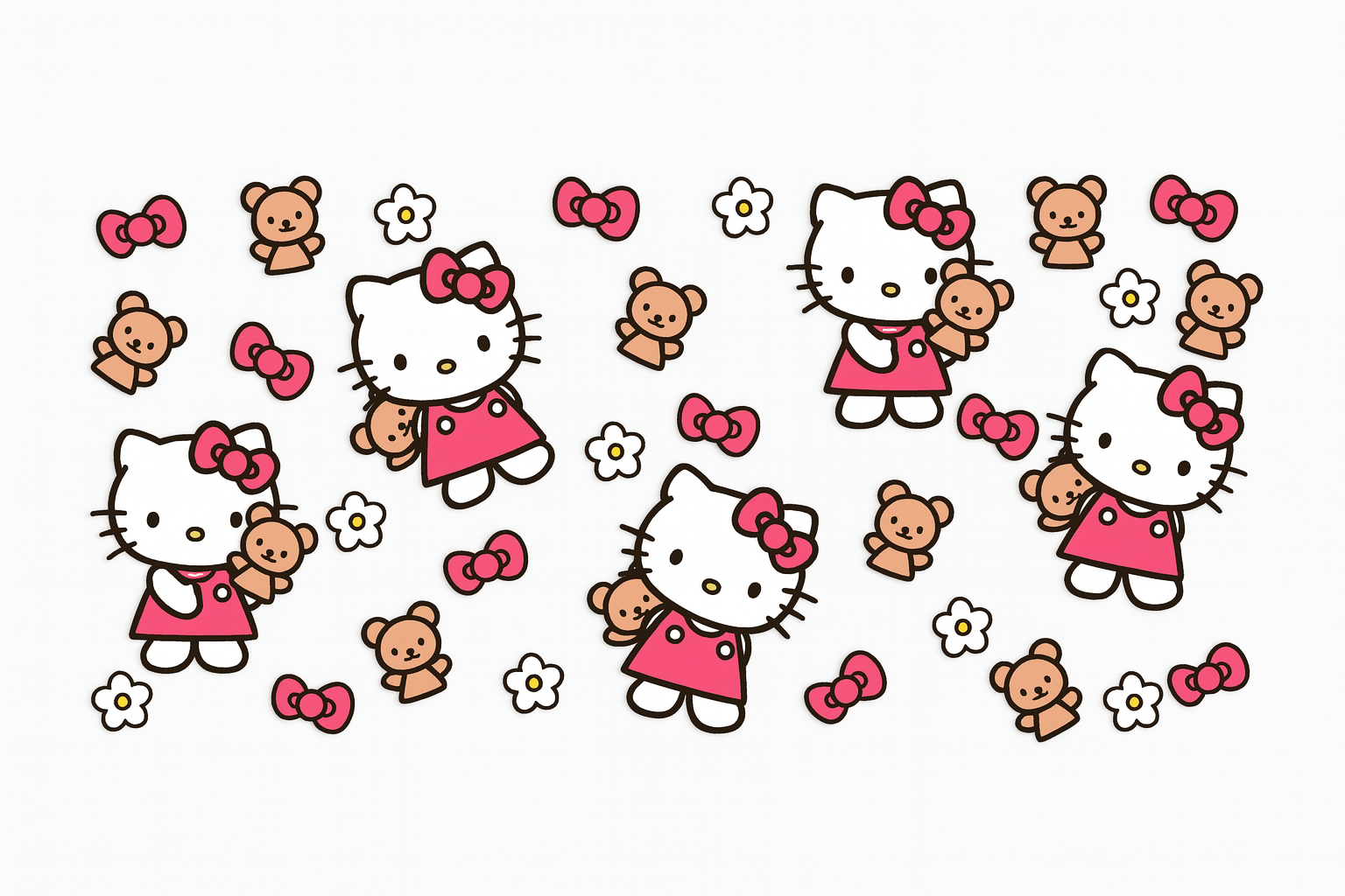 Hello Kitty and Teddy Bears #KID042