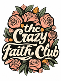 The Crazy Faith Club Glitter Clear Film Screen Print Transfer CF-FAI01