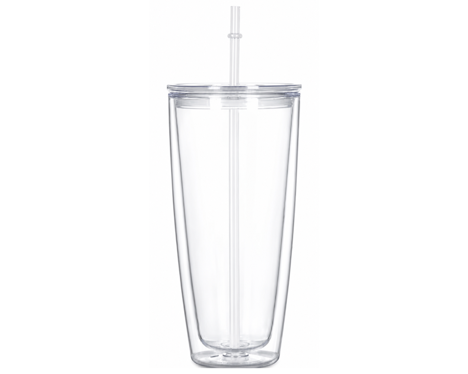 *24oz Acrylic Customizable Snow Globe Tumbler Cup - Rounded*