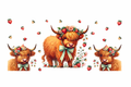Highland Cows & Strawberries #FAR018