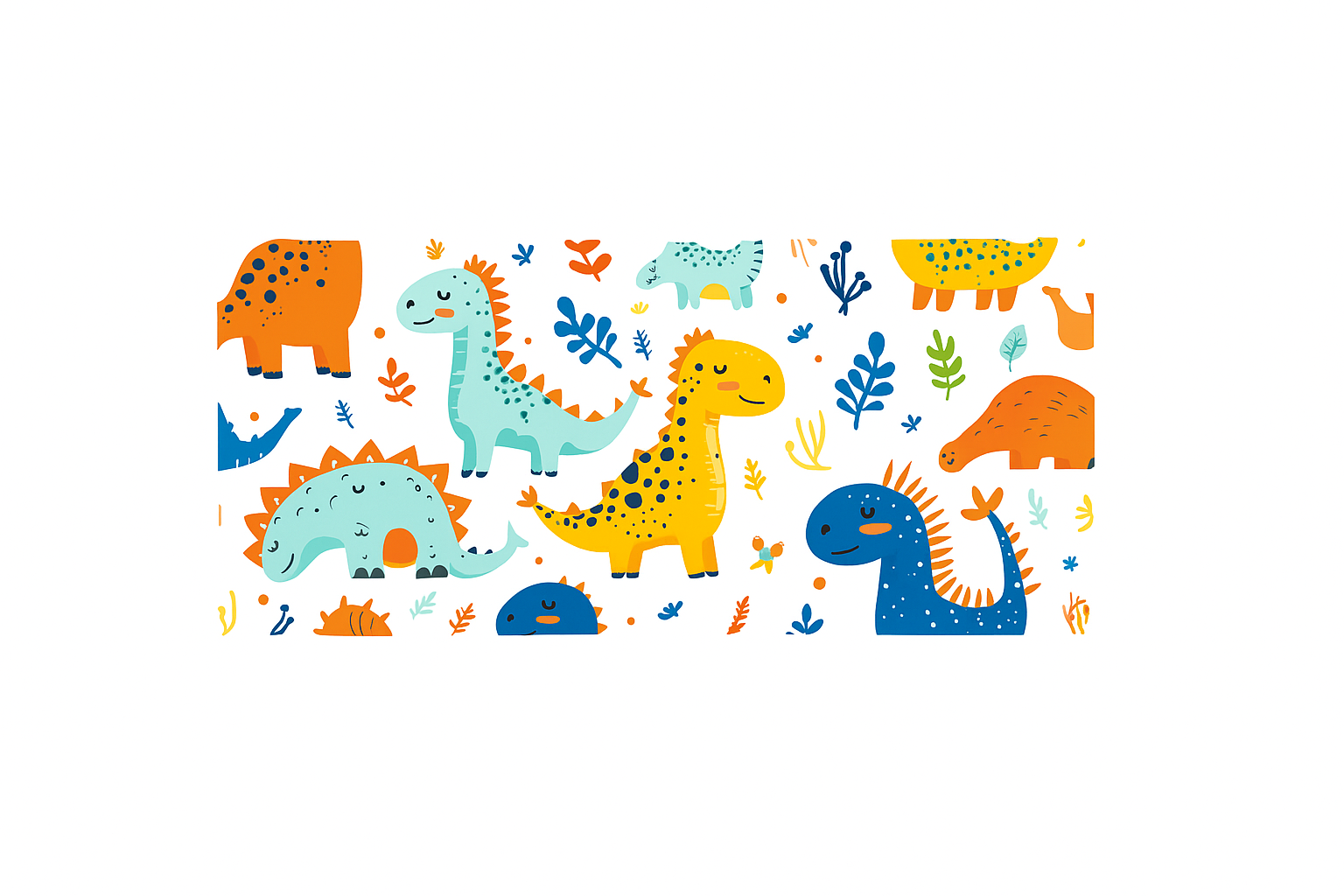 Colorful Dinosaurs #KID040