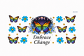 Embrace Change Rainbow Butterflies #BG045