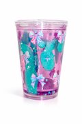 10 oz Blue Purple Lava Bow Cup - Ready To Ship