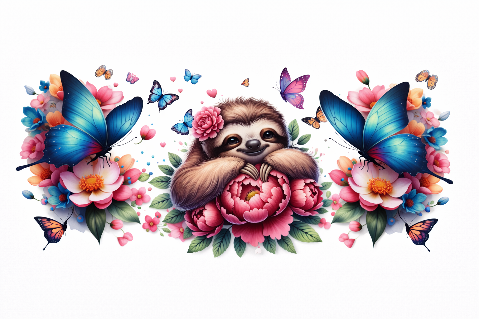 Sloth & Butterflies #MS012