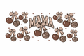 Gray/Brown Mama Cherries #MA041