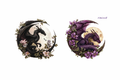 Black & Purple Dragons #FAN065