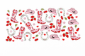 Pink Cowgirl Attire, Strawberries & Cherries #WST007