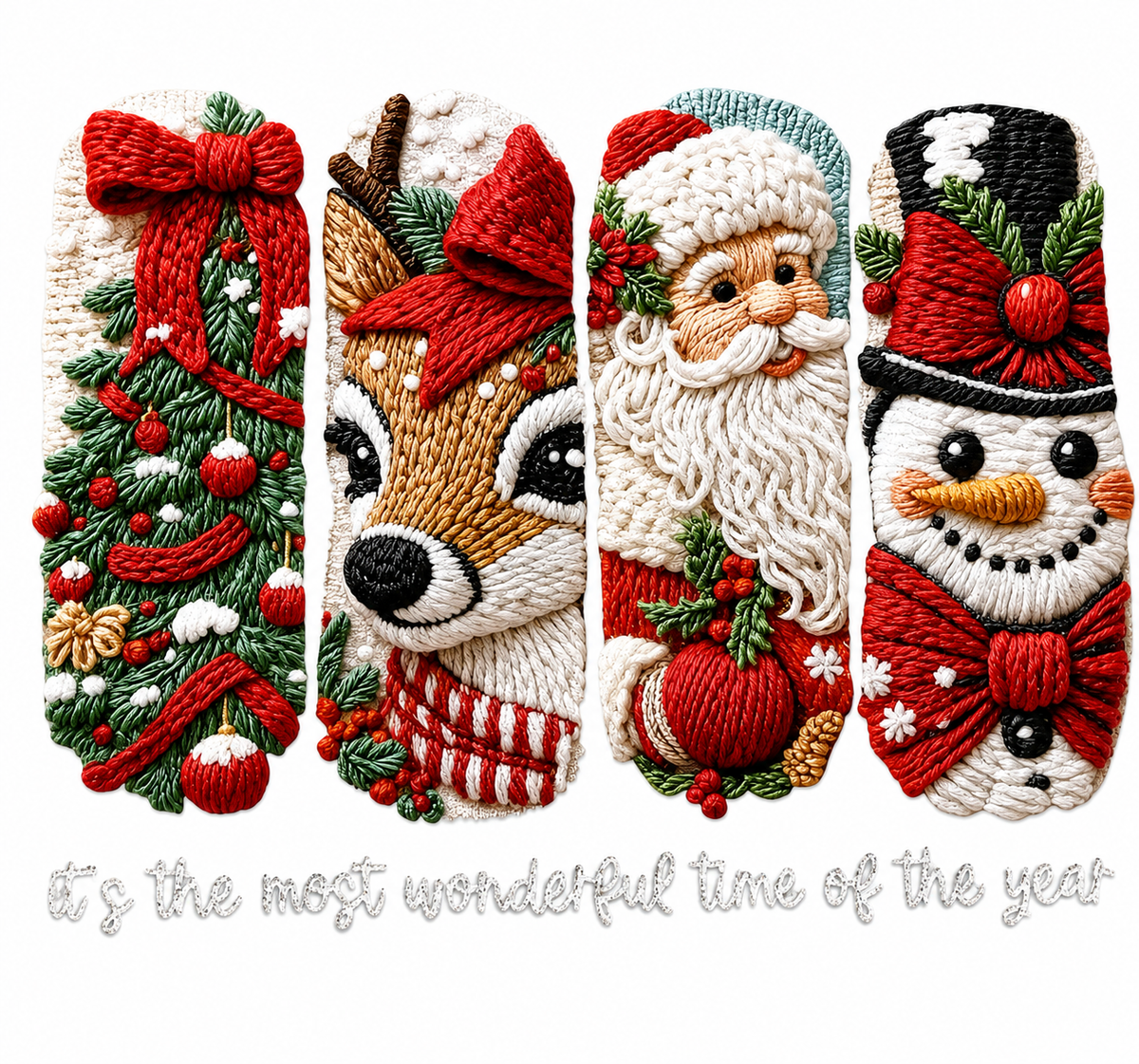 It’s The Most Wonderful Time Of The Year Glitter Clear Film Screen Print Transfer CF-CM17