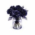 Indigo Roses In A Jar #FLR012 - M
