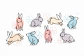 Pastel Bunnies #EST002