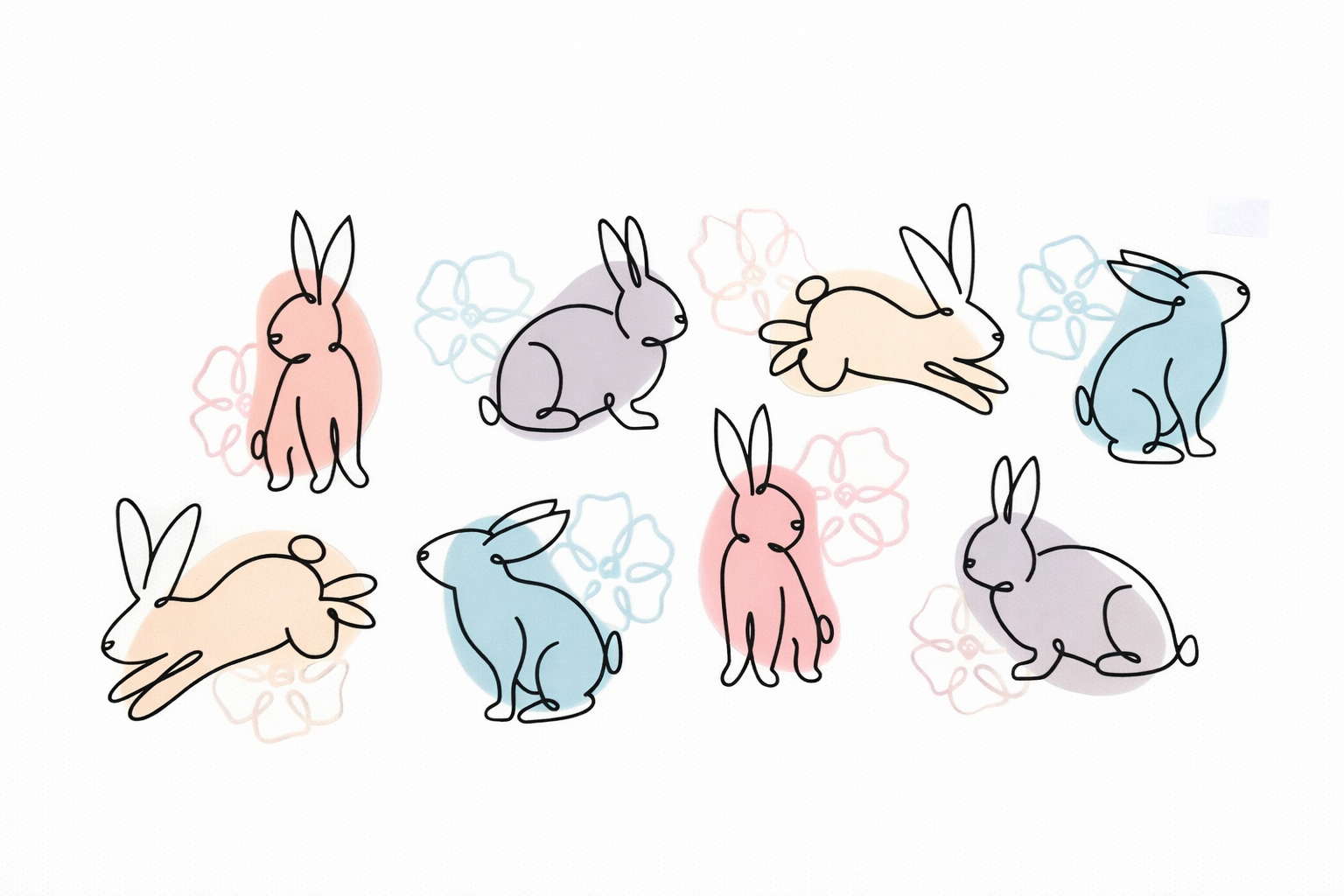 Pastel Bunnies #EST002
