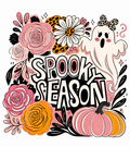 Spooky Season Glitter Clear Film Screen Print Transfer CF-HL08B