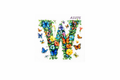 “W” Butterfly Garden Alphabet #AI075 - M