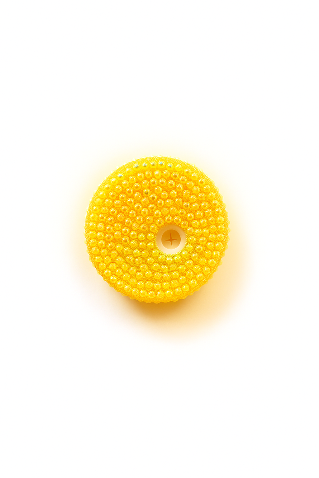 Yellow Rhinestone Lid