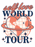 Self Love World Tour Glitter Clear Film Screen Print Transfer CF-PA02