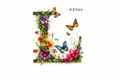 “L” Butterfly Garden Alphabet #AI064 - M