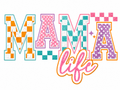 Mama Life Glitter Clear Film Screen Print Transfer CF-MM02