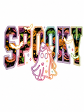 Neon Spooky Glitter Clear Film Screen Print Transfer CF-HL09