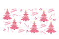 Pink Christmas Trees and Candy Canes #CHR085