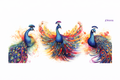 3 Beautiful Peacocks #EA001