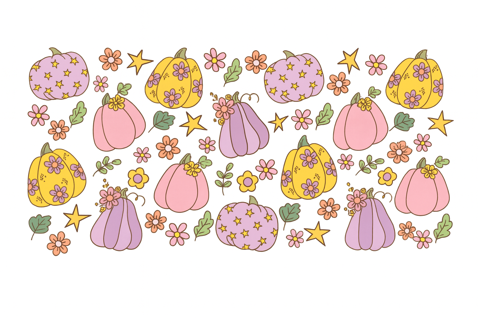 Floral Pumpkins #FAL011