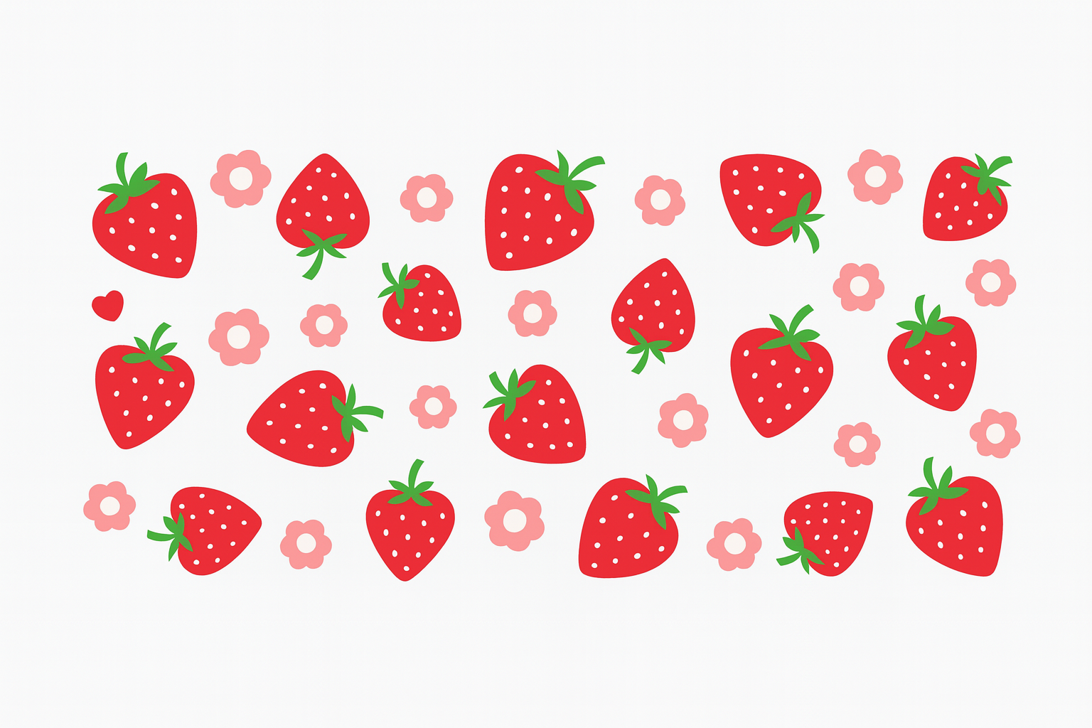 Strawberries and Flowers #FRU015 FLR