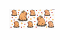 Capybaras and Flowers #MS006