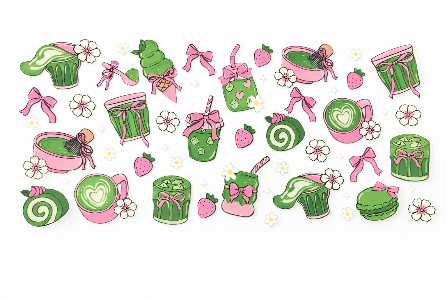 Pink & Matcha #BV010