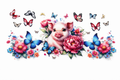 Pig & Butterflies #FAR004