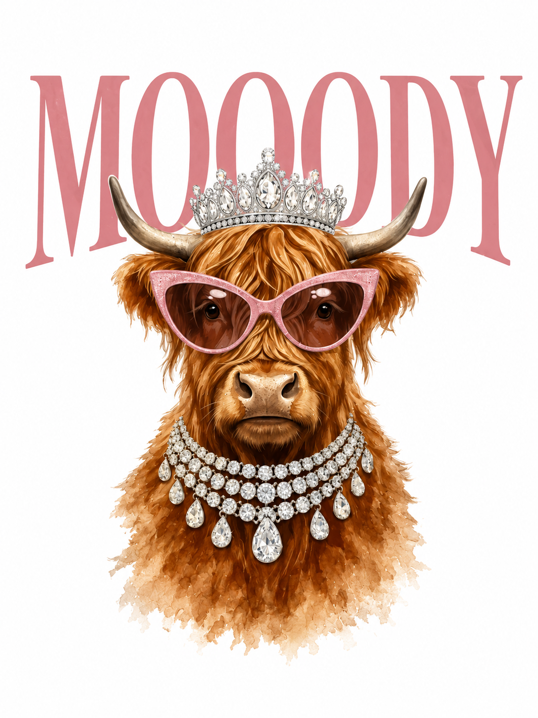 Moody Glitter Clear Film Screen Print Transfer CF-PS02