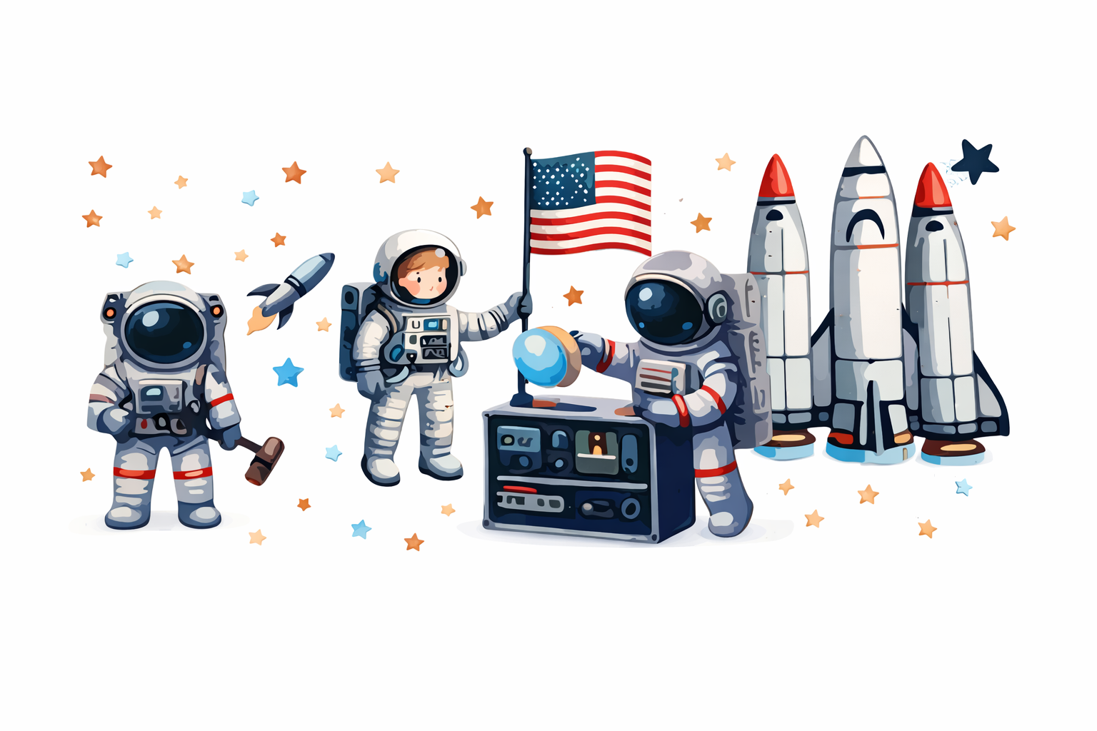 Astronauts & Spaceships #GX006
