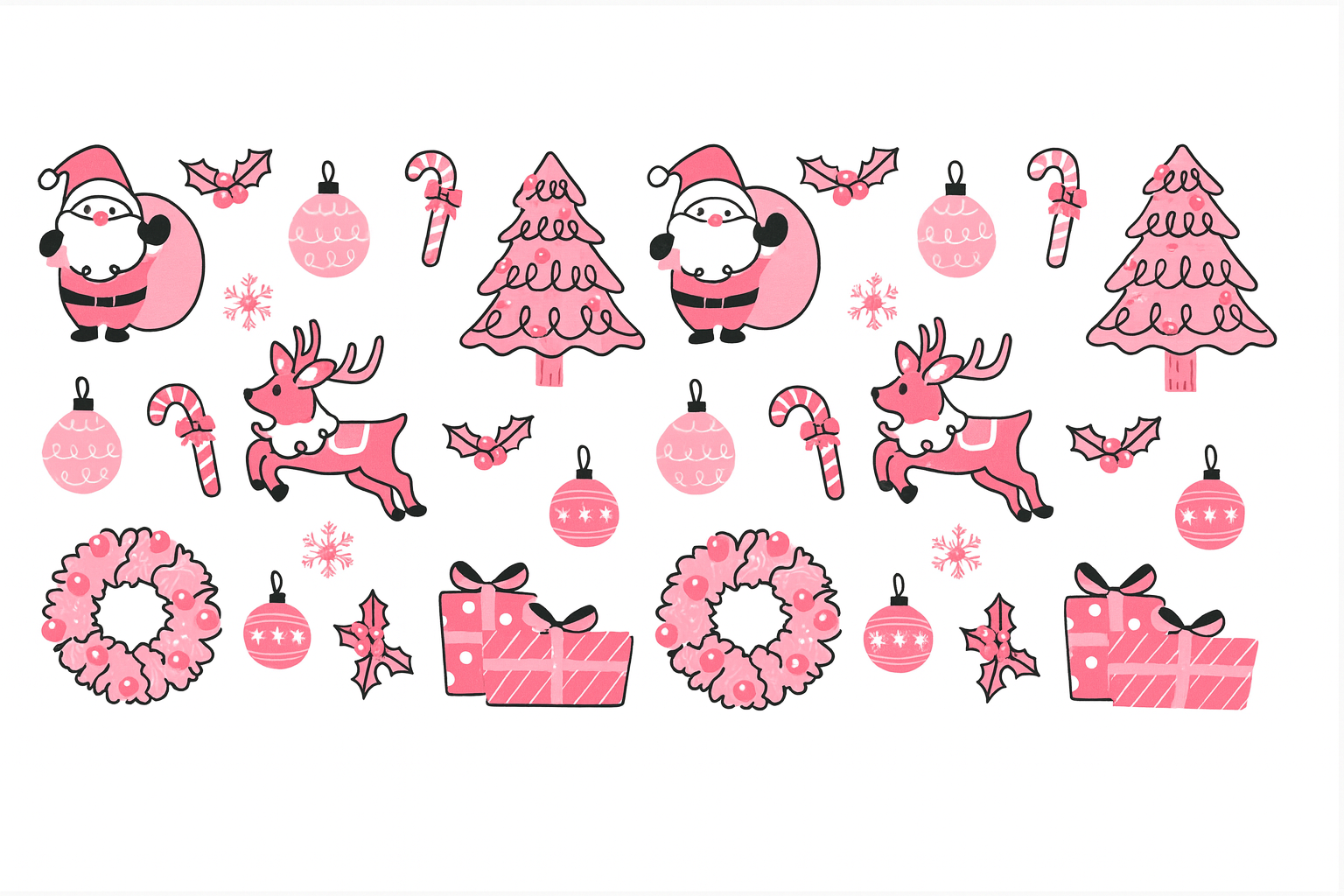 Pink Christmas Theme #CHR077