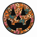 Jack-O-Lantern Smiley Glitter Clear Film Screen Print Transfer CF-HL03