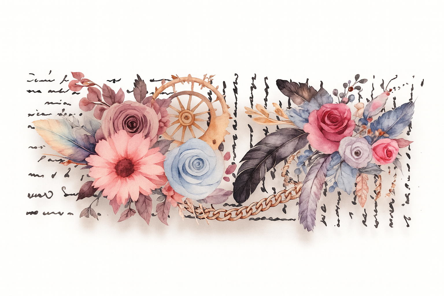 More Flowers and Script #FLR021