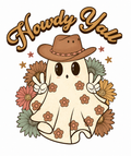 Howdy Yall Glitter Clear Film Screen Print Transfer CF-HL07