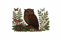 Whimsy Brown Owl #NAT057