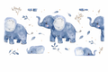 Blue Elephants #JNG001