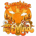 Sunshine On My Mind Glitter Clear Film Screen Print Transfer CF-SM07
