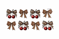 Leopard Print Bows & Cherries #BWS009