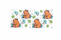 Capybaras and Palm Trees #MS007