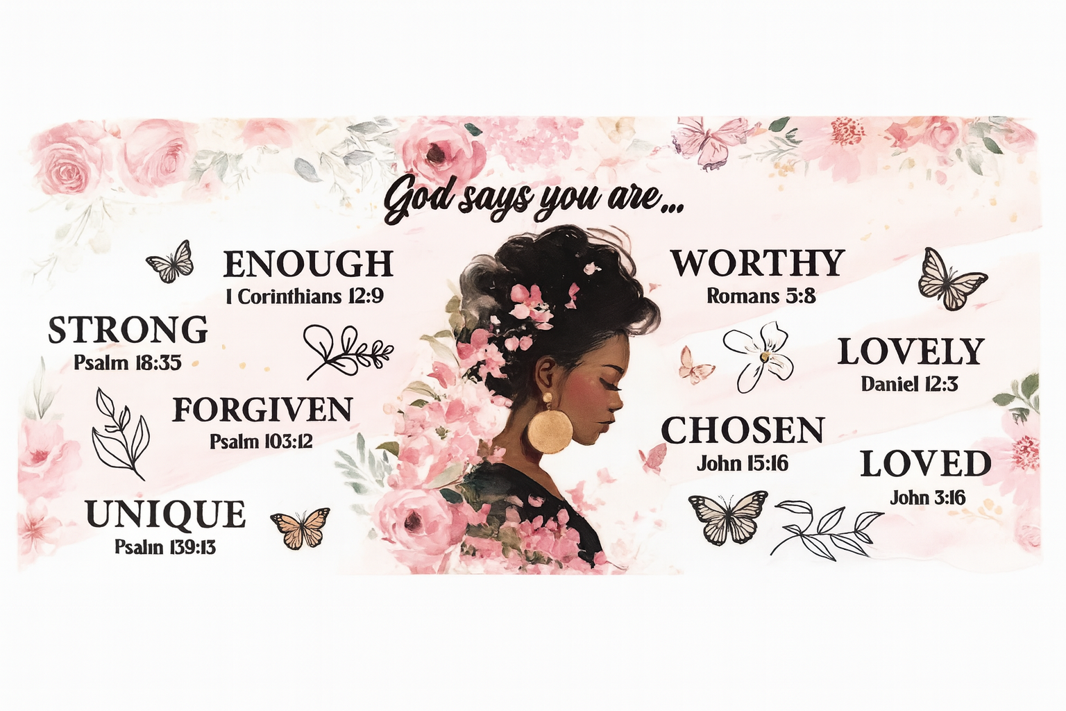 Black Girl Affirmation Verses #40Z002